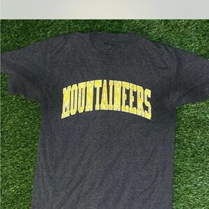 Vintage Cracked Letters Mountaineers Gray T-Shirt
